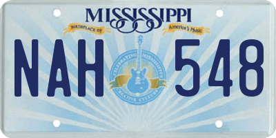 MS license plate NAH548