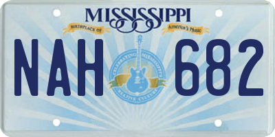 MS license plate NAH682