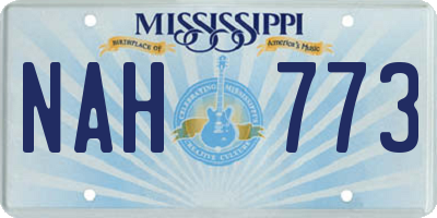 MS license plate NAH773