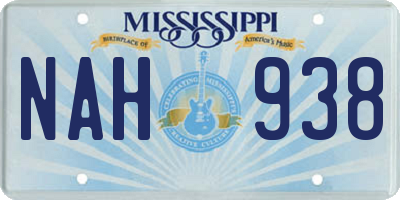 MS license plate NAH938