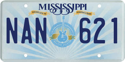 MS license plate NAN621
