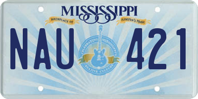 MS license plate NAU421