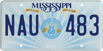 MS license plate NAU483