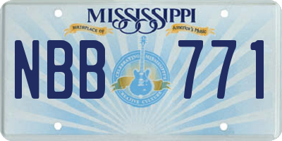 MS license plate NBB771