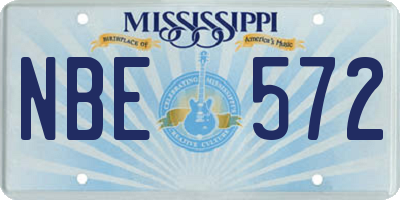 MS license plate NBE572