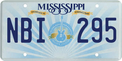 MS license plate NBI295