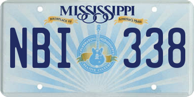 MS license plate NBI338