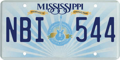 MS license plate NBI544