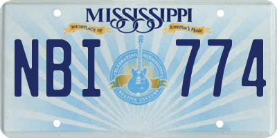 MS license plate NBI774