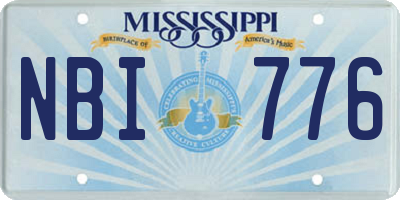 MS license plate NBI776
