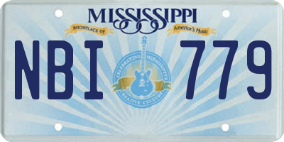 MS license plate NBI779