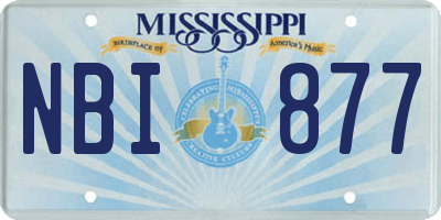 MS license plate NBI877