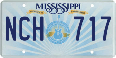 MS license plate NCH717