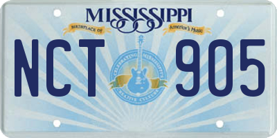 MS license plate NCT905