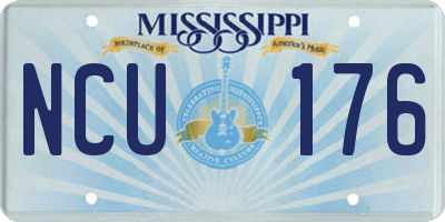 MS license plate NCU176