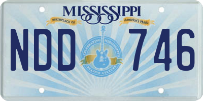 MS license plate NDD746