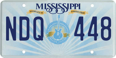 MS license plate NDQ448