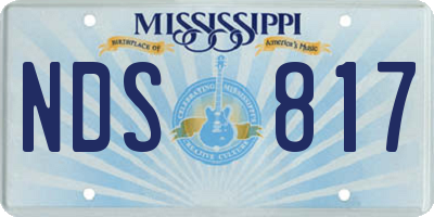 MS license plate NDS817