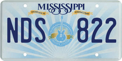 MS license plate NDS822