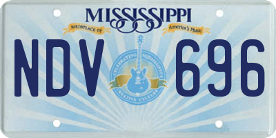 MS license plate NDV696