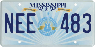 MS license plate NEE483