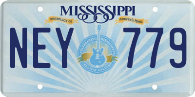 MS license plate NEY779