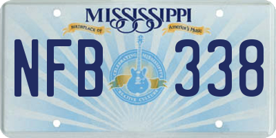 MS license plate NFB338