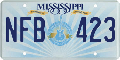 MS license plate NFB423