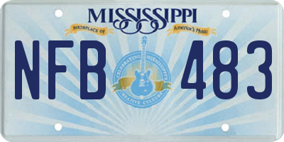 MS license plate NFB483