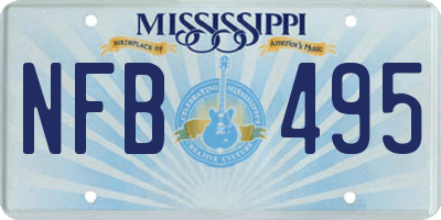 MS license plate NFB495