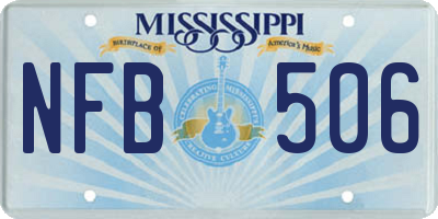MS license plate NFB506