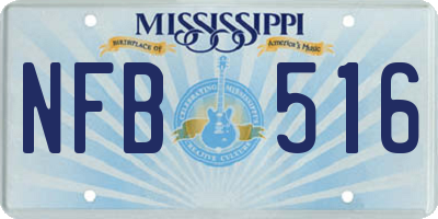 MS license plate NFB516
