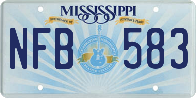MS license plate NFB583