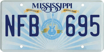 MS license plate NFB695