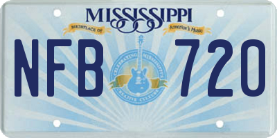MS license plate NFB720