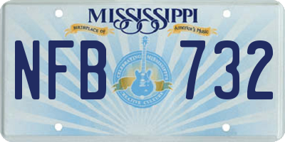 MS license plate NFB732