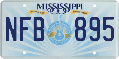 MS license plate NFB895
