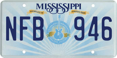 MS license plate NFB946
