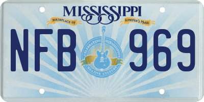MS license plate NFB969