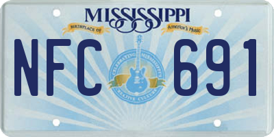 MS license plate NFC691