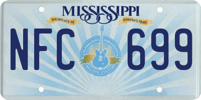 MS license plate NFC699