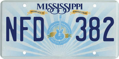 MS license plate NFD382