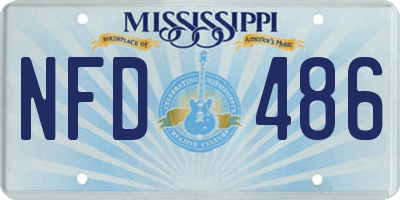 MS license plate NFD486