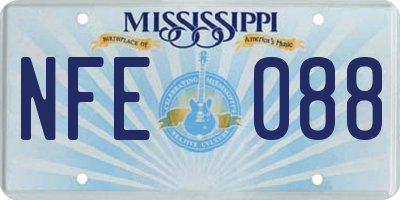 MS license plate NFE088