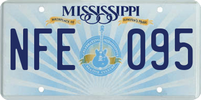 MS license plate NFE095