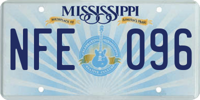 MS license plate NFE096