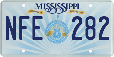 MS license plate NFE282