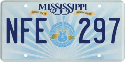 MS license plate NFE297