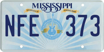 MS license plate NFE373