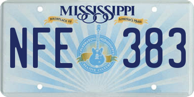 MS license plate NFE383